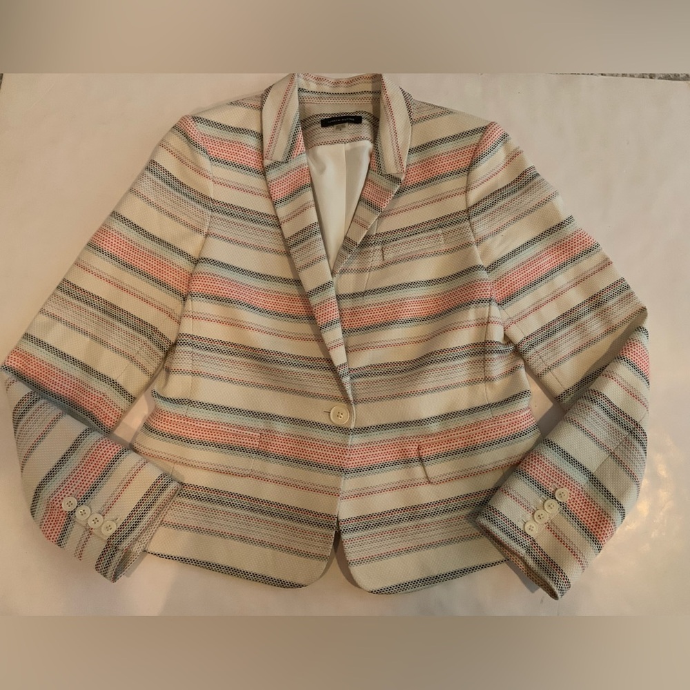 Tommy Hilfiger Multicolor Striped Blazer Women’s Size 8 NWOT - Picture 10 of 14